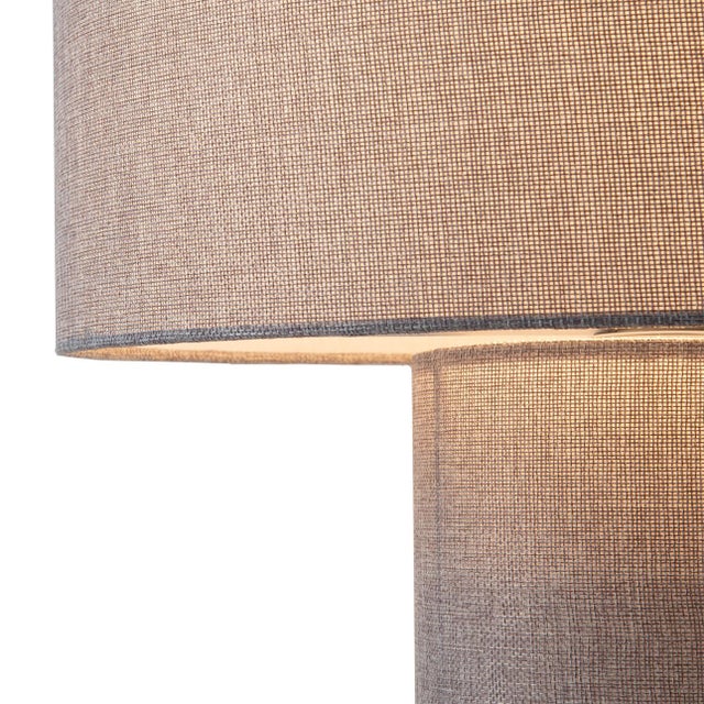 2000 - 2009 Moonlight Table Lamp - Cashmere Gray Linen Shade, Dimmer Switch For Sale - Image 5 of 6
