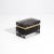 Hand Blown Murano Glass Box in Black With Bubbles and Brass Fittings For Sale - Image 4 of 10