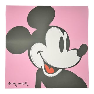1986 Carnegie Museum of Art After Andy Warhol "Mickey Mouse" Lithograph For Sale