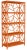 Tiffany Etagere in Citrus Orange For Sale - Image 9 of 9