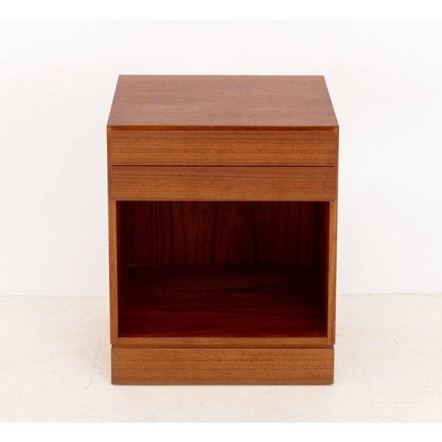 Wood Pair of Arne Wahl Iversen Teak Bedside Tables For Sale - Image 7 of 9