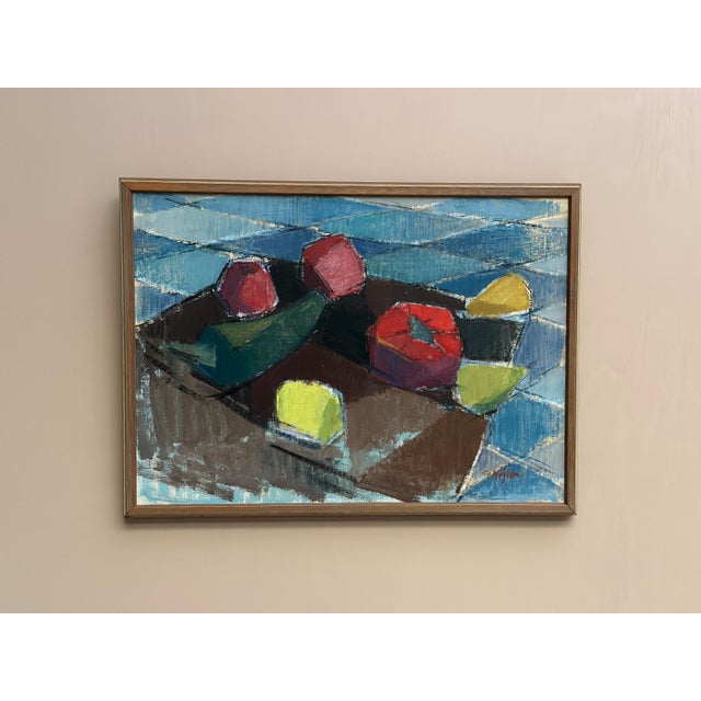 Gustaf Höglund, Still Life with Fruits, 1960s, Oil on Canvas, Framed For Sale - Image 5 of 16