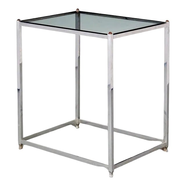 Late 20th Century Aluminum Brass Side Table by John Vesey For Sale