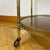 Mid-Century Round Brass and Glass Rolling Trolley For Sale - Image 6 of 11