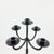 Metal Hand Forged Iron Floor Candelabra 48.5″ (123cm) Antique Copper or Gold Patina 3-Arm Royal Scroll Candle Holder Decor For Sale - Image 7 of 12