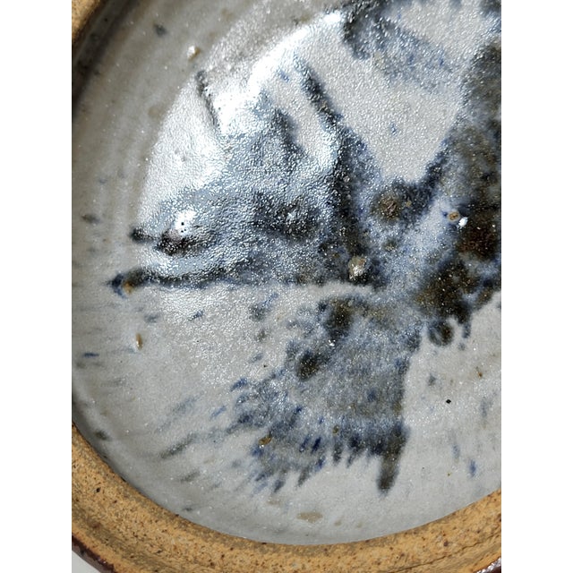 Vintage Studio Art Pottery Bowl Signed Hand Thrown Glazed For Sale - Image 4 of 9