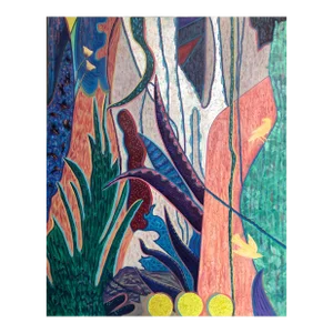 "Heaven Is a Place on Earth" Contemporary Original Abstract Acrylic Painting by Albert Leon Sultan