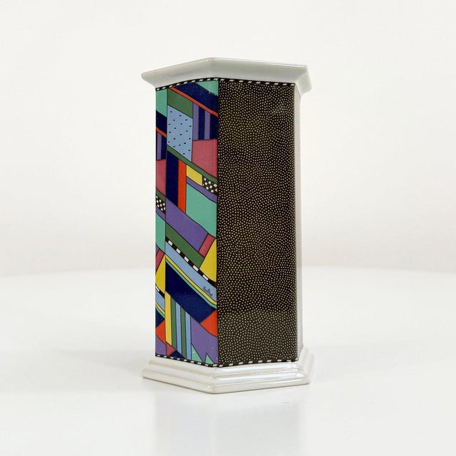 Postmodern Scenario Metropol Flower Vase by Barbara Brenner for Rosenthal, 1990s For Sale - Image 3 of 8