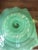Glass Mid-Century Murano Minty Green Dish With Gold Foil Flecks Attributed to Saviati For Sale - Image 7 of 9