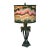 Vintage Table Lamp With Geode Pattern Shade For Sale