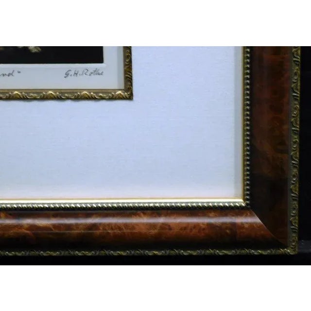 "Herd" Original Limited Edition Mezzotint by G. H. Rothe Hand signed, titled and numbered by the artist Image Size: 8" x...