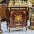 Marble-Top Cabinet With Intricate Wood Marquetry & Gold Leaf Accents For Sale - Image 4 of 4