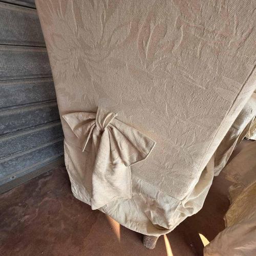 Upholstered Chairs with Removable Fabric Covers and Bow, Set of 6 For Sale - Image 9 of 12