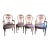 Mid 20th Century Louis XVI Maison Jansen Style Balloon-Back Dining Chairs, Set of 4 For Sale