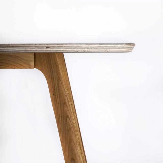Wood Rectangular Slice Cafe Table, 2010s For Sale - Image 7 of 7