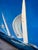 Gorgeous oversized original acrylic on canvas by Gabriel Duarte paintig “Celebrity” sailboats Regatta. Signed on the lower...