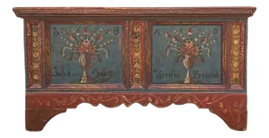 Antique Painted Chest, 1846