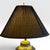 Teal Vintage Hollywood Regency Ombre Ceramic Ginger Jar Table Lamp With Navy Pleated Shade For Sale - Image 8 of 11