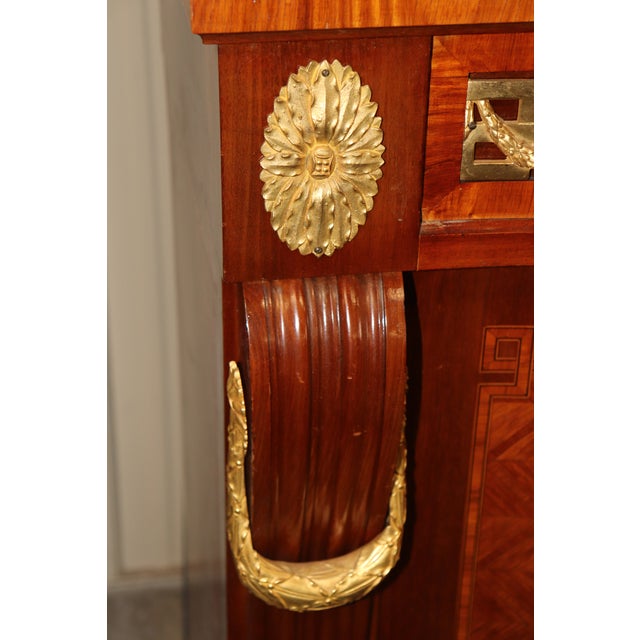 Late 19th Century Companion Pair of French Gilt Bronze Mounted De Cooene Freres Attr. Buffets For Sale - Image 12 of 17