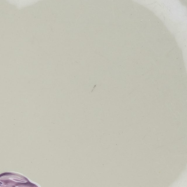 1990s Mid-Century Modern Franciscan Poppy Chop Plate Serving Platter Yellow & Purple Flowers 12" Round For Sale - Image 12 of 12