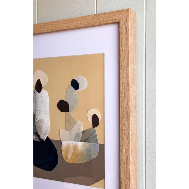 "Vessel" is an original mixed media framed collage on paper by Zac Woodiel. This is one of nine pieces in the "Vessel"...