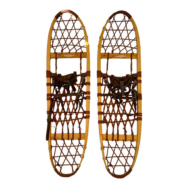 Vintage LL Bean Snowshoes Lodge Decor- a Pair For Sale