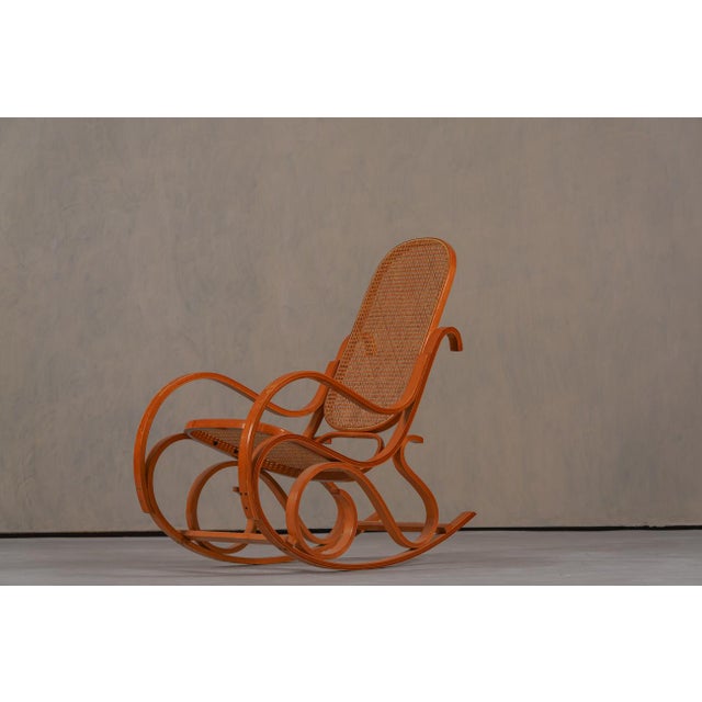 Vintage Bentwood Rocking Chair by Luigi Crassevig, Italy, 1970s For Sale - Image 10 of 16