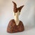 Attributed to Kirsten Stingle Figurative Porcelain & Mixed-Media Bust With Vintage Key For Sale - Image 4 of 10