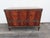 Early 1900s Carved Flame Mahogany Low Dresser Bathroom Vanity 6325 For Sale - Image 12 of 18