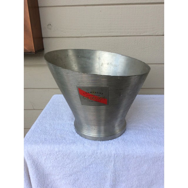 Mid-Century Modern French G H Mumm Champagne Chiller For Sale - Image 10 of 10