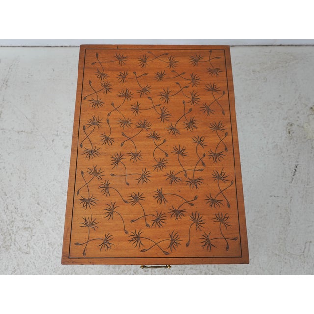 Ornamental & Decorative Materials Pair of Kittinger Faux Bamboo Modern Design Side Tables For Sale - Image 7 of 18