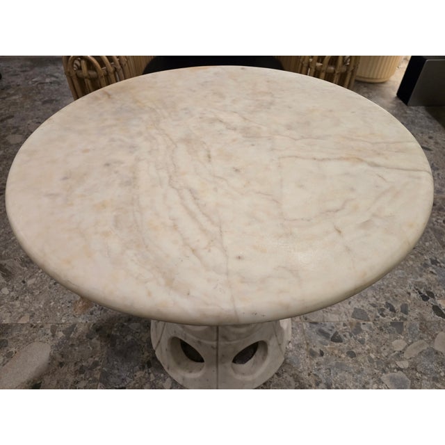 Contemporary Marble Side Table Attributed to Global Views For Sale In Dallas - Image 6 of 12