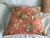 Pretty floral brocade type material with a rusty wine colored back ground with roses and vine print. The backs of the...