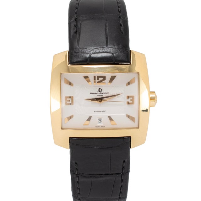 Brand: Baume & Mercier Gender: Men's Metal Type: 18K Yellow Gold Length: 8.00 inches Diameter: 42.00mm X 37.00 mm Weight:...