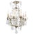 French 19th Century Six-Light Crystal Chandelier with Scrolled Brass Armature For Sale - Image 12 of 12