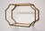Set of 3 Gold Metal & Glass Floating Wall Display Shelves For Sale In Raleigh - Image 6 of 8