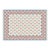 Handmade Cotton Vegetable Dyed Rug, White, Sky Blue and Terracotta Star Dhurrie-6'x9' For Sale