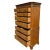 Very large chest on chest style tall boy dresser by Baker. Its 10 drawers provide ample storage space. The face of the...