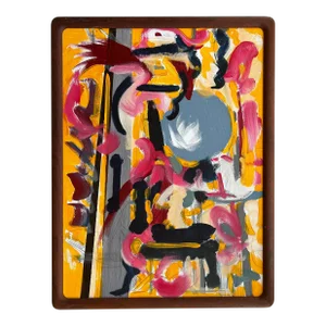 Abstract Acrylic Composition by Erik Sulander on Canvas Board