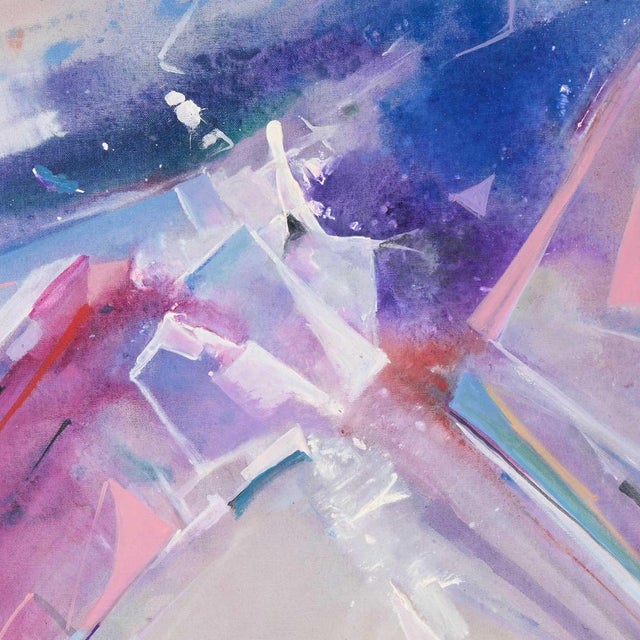 David Harris, Abstract Composition, Oil on Canvas For Sale - Image 6 of 18