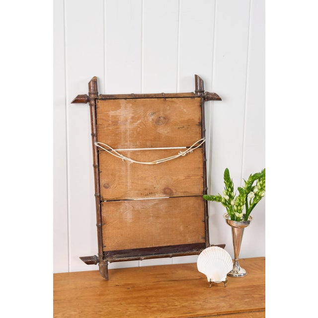 Late 19th Century French Bamboo Mirror For Sale - Image 4 of 5