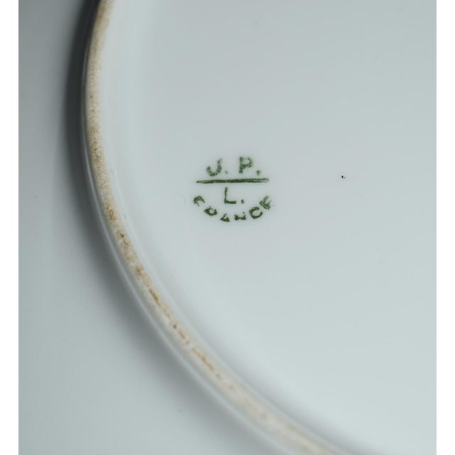 Antique Jean Pouyat Limoges France Hand Painted Rose Porcelain Cabinet Plate For Sale - Image 13 of 13