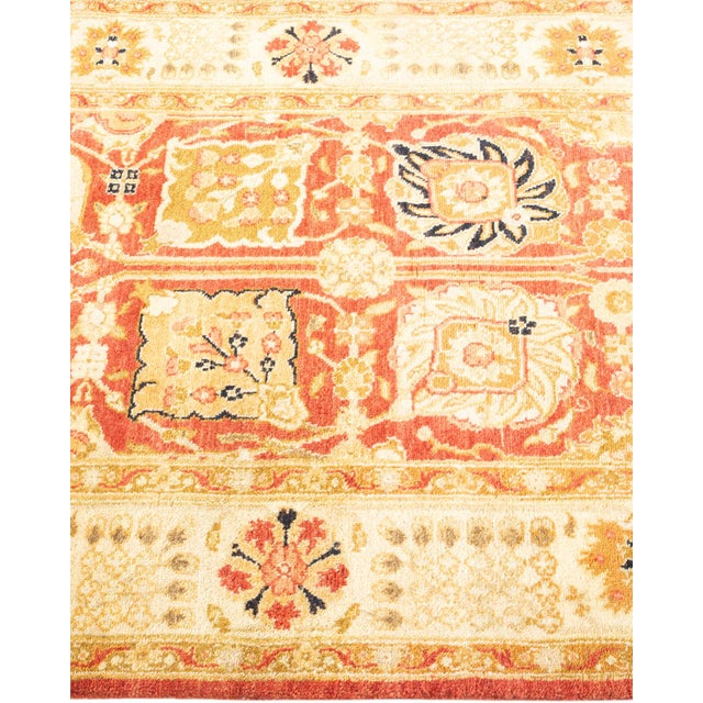 Solo Rugs Modern, One-of-a-Kind Hand-Knotted Area Rug - Orange, 3' 2" x 5' 3" For Sale - Image 4 of 8