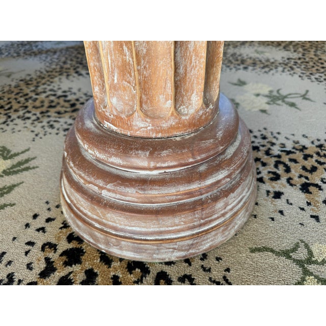 Vintage Neoclassical Ionic Column Side Table/Drinks Table For Sale In Miami - Image 6 of 11
