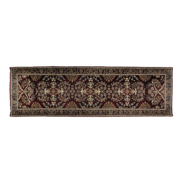 1990s Indo Sarouk Runner Rug - 2′8″ × 8′1″ For Sale