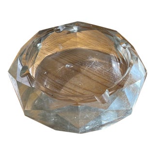 Vintage 1970s Glass Ashtray For Sale