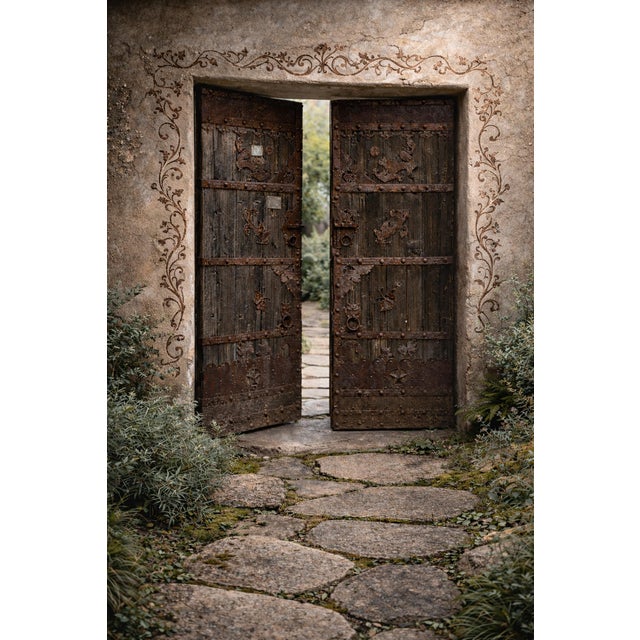 Antique Mongolian Wood Doors For Sale - Image 9 of 9