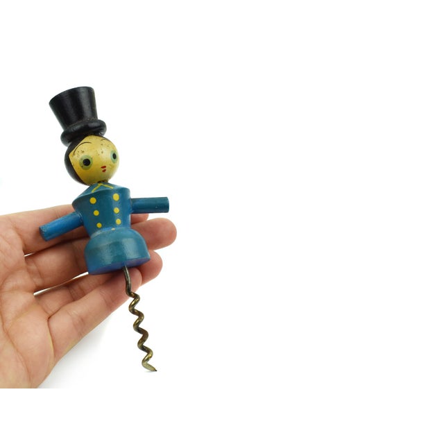 Wood Mid 20th Century Japanese Barware Tools Bottle Stopper, Bottle Opener and Corkscrew Set - 4 Pieces For Sale - Image 7 of 8