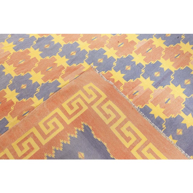 Doris Leslie Blau Vintage Indian Dhurrie Rug For Sale - Image 9 of 9