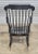 Wood Late 20th Century Share Black Hitchcock Style Windsor Arm Rocking Chair Harvest Stencil Gold Accents For Sale - Image 7 of 8